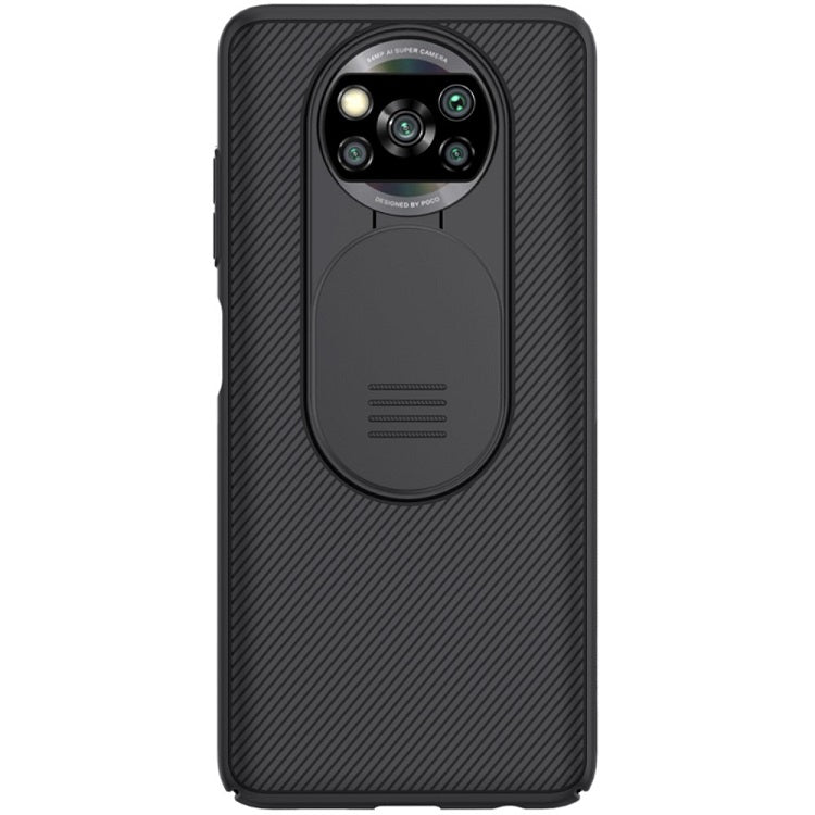 Калъф с Плъзгач за Камера за Xiaomi Poco X3/Pro, Nillkin CamShield Case, Черен (2)