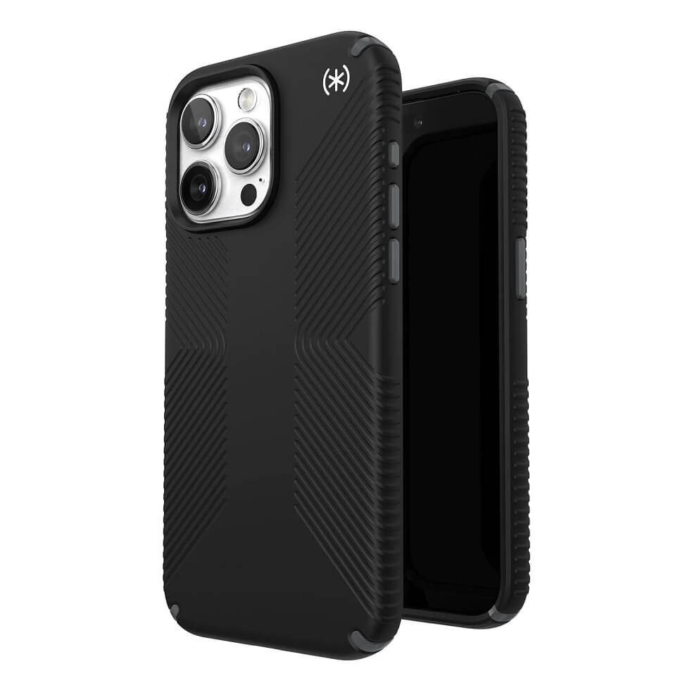Екстремен Калъф за iPhone 15 Pro, Speck Presidio 2 Grip Case, Черен (2)