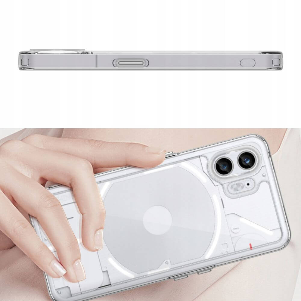 Калъф за Nothing Phone 2, Tech-Protect FlexAir Hybrid Clear Case, Прозрачен (4)