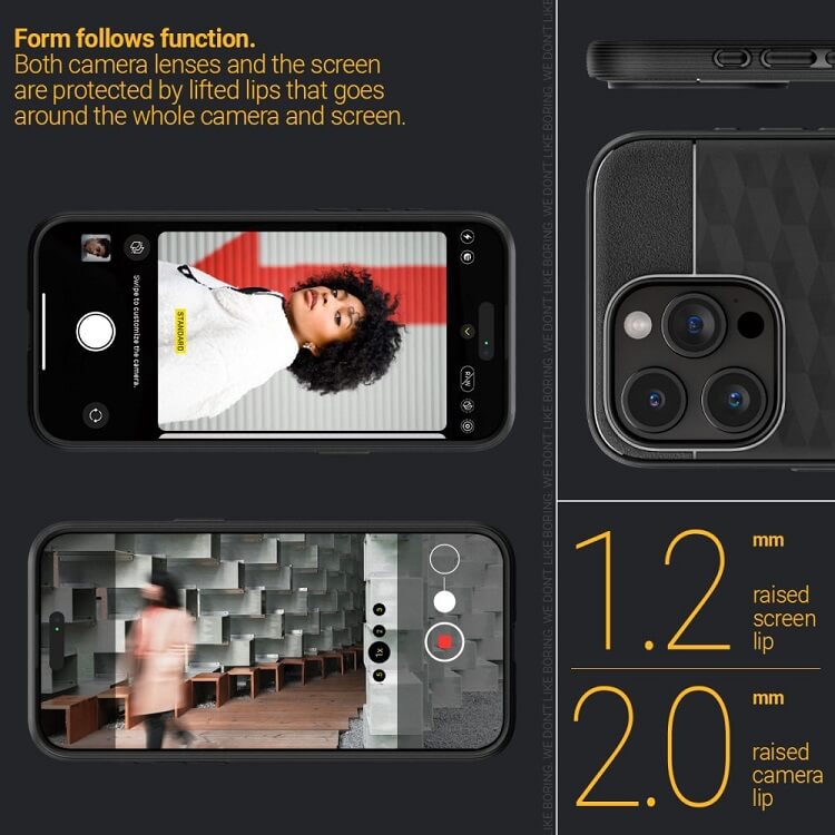 Magsafe Калъф за iPhone 15 Pro, Spigen Caseology Parallax, Черен (9)