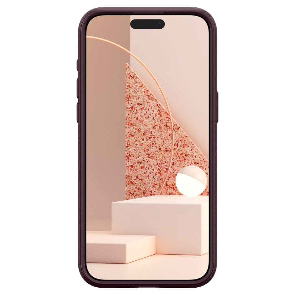 Magsafe Калъф за iPhone 15 Pro Max, Spigen Caseology Parallax, Бордо (5)