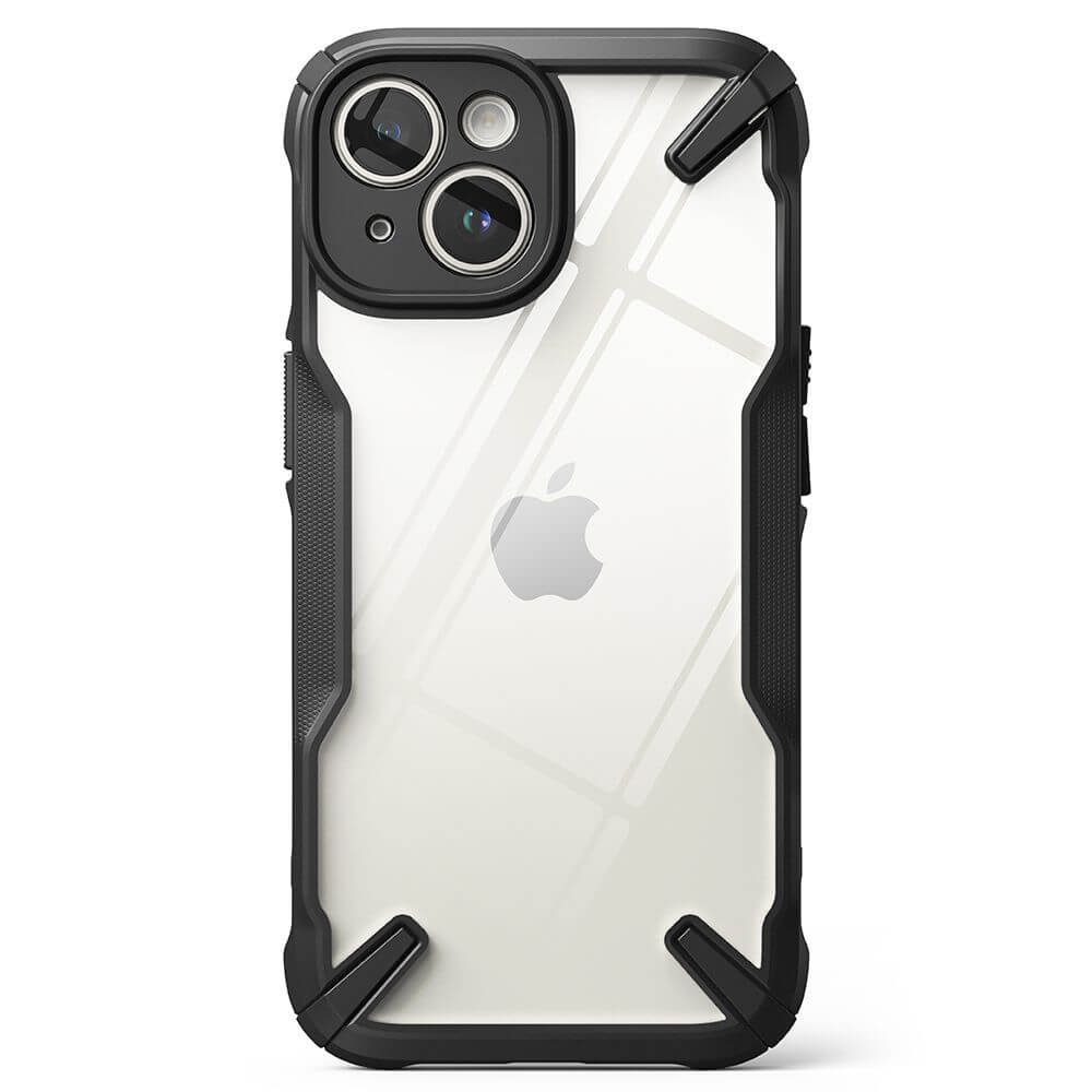 Противоударен Калъф за iPhone 15, Ringke Fusion X Case, Черен (3)