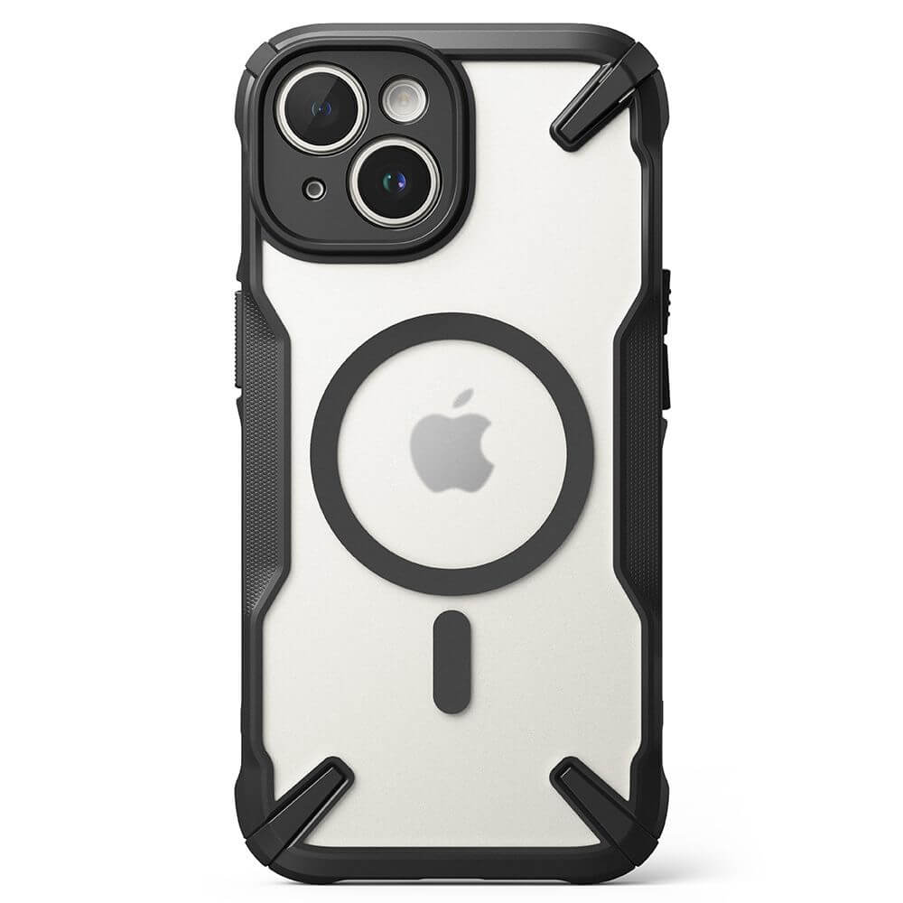Magsafe Калъф за iPhone 15 Plus, Ringke Fusion X Magnetic, Черен (4)