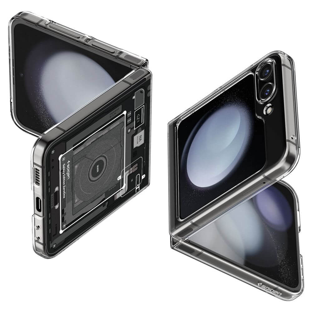 Хибриден Калъф за Samsung Z Flip 5, Spigen Zero One Ultra Hybrid Case, Черен