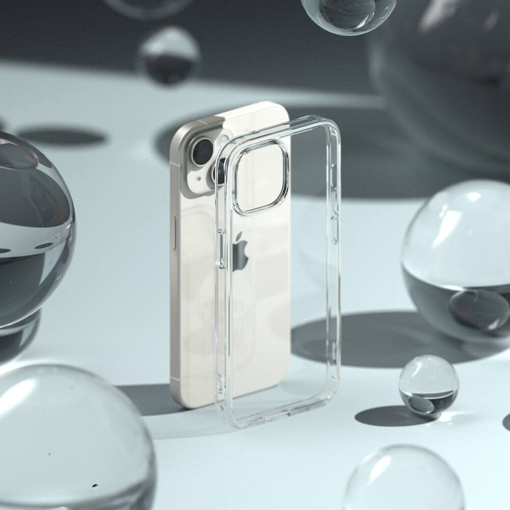 Противоударен Калъф за iPhone 15, Ringke Fusion Case, Прозрачен (6)