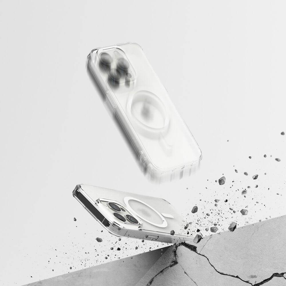 Magsafe Калъф за iPhone 15 Pro Max, Ringke Fusion Matte Case, Прозрачен (4)