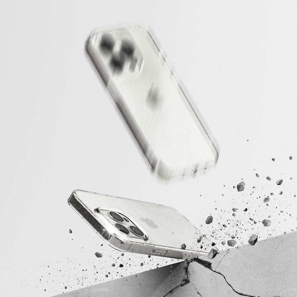Блестящ Калъф за iPhone 15 Pro Max, Ringke Air Glitter Case, Прозрачен (5)
