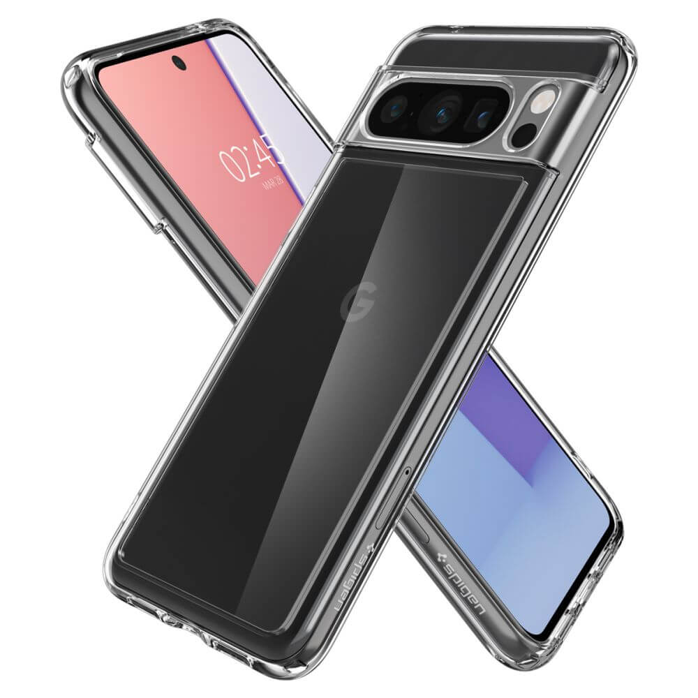 Противоударен Калъф за Google Pixel 8 Pro, Spigen Ultra Hybrid Case, Прозрачен (6)
