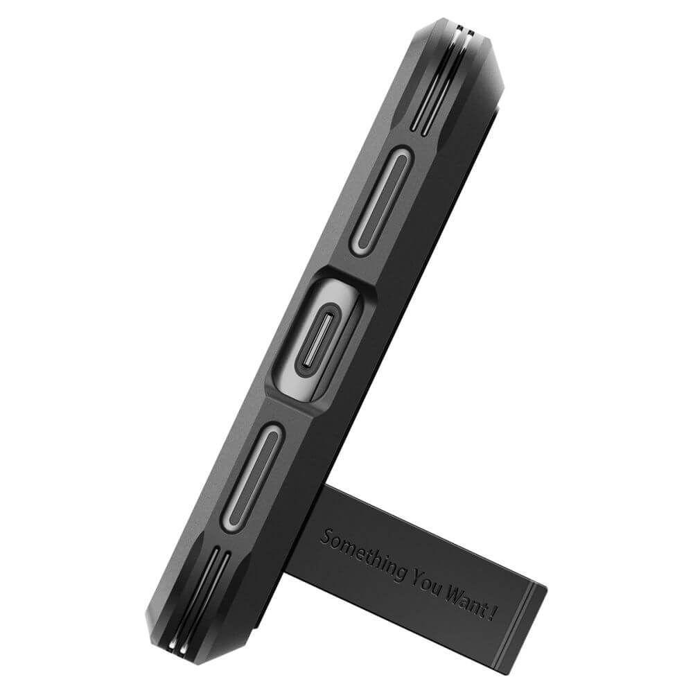 Калъф с Поставка за Google Pixel 8, Spigen Tough Armor Case, Черен (4)