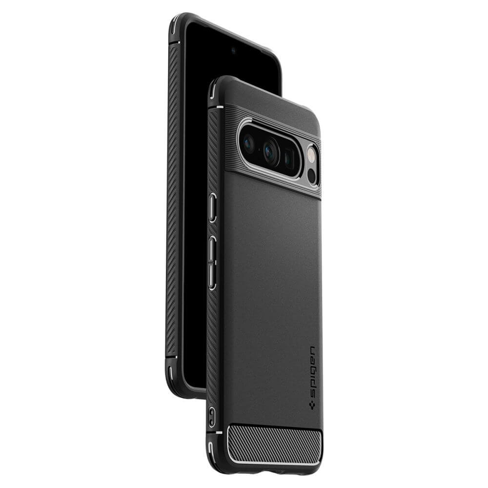 Противоударен Калъф за Google Pixel 8 Pro, Spigen Rugged Armor Case, Черен (7)