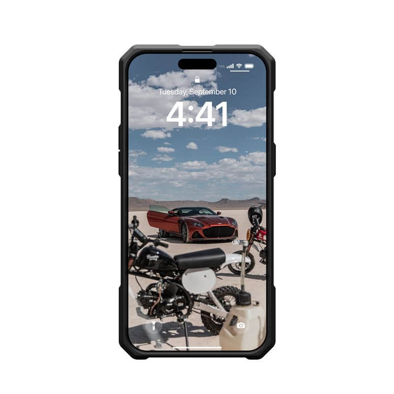 MagSafe Противоударен Калъф за iPhone 15 Pro Max, UAG Monarch Pro Kevlar Case, Черен (6)