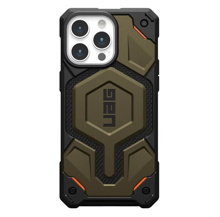 MagSafe Противоударен Калъф за iPhone 15 Pro, UAG Monarch Pro Kevlar Case, Зелен