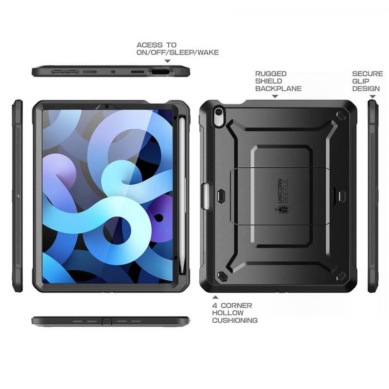 Противоударен Калъф за iPad Mini 6/7 2024, Supcase Unicorn Beetle Pro Case, Черен (5)