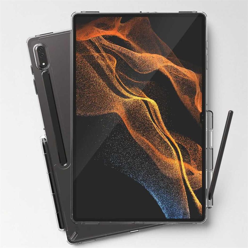 Противоударен Калъф за Samsung Tab S8 Ultra Book, Ringke Fusion X Case, Прозрачен (2)