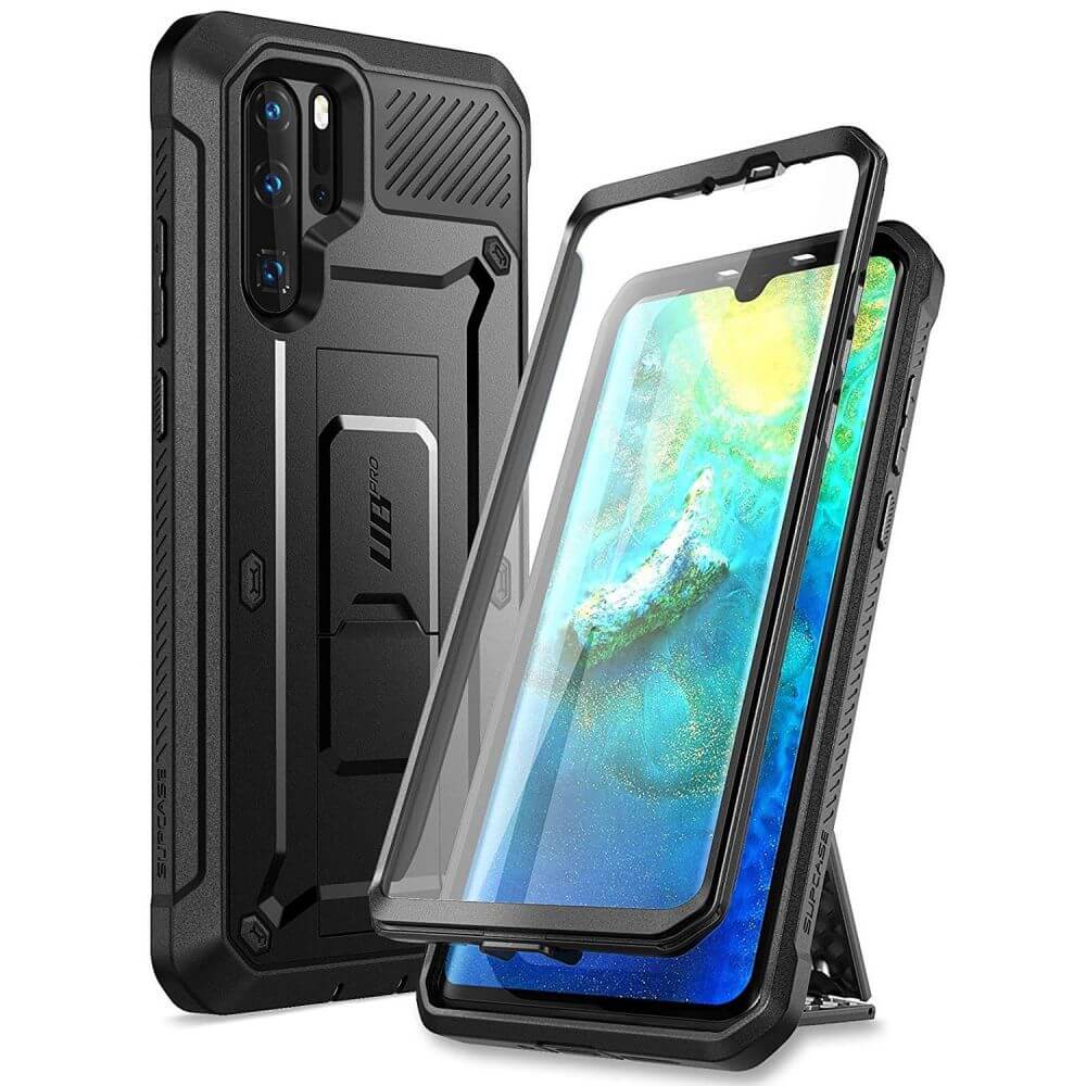 Противоударен Калъф за Huawei P30 Pro, Supcase Unicorn Beetle Pro, Черен