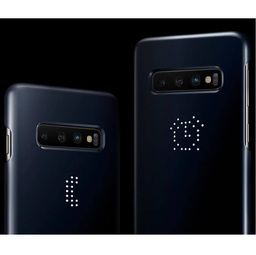 Оригинален Твърд Калъф за Samsung S10e LED Cover Case EF-KG970CBEGWW, Син (3)
