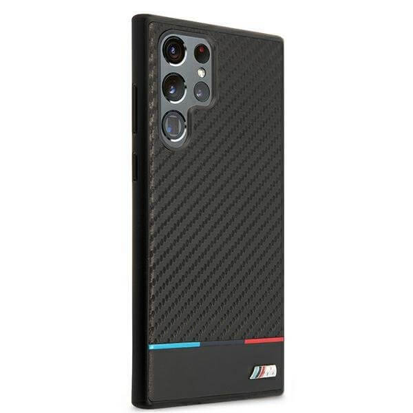 Карбонов Калъф за Samsung S22 Ultra, BMW M Triangles Case, Черен (3)