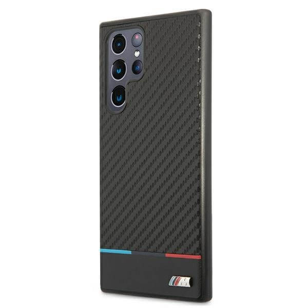 Карбонов Калъф за Samsung S22 Ultra, BMW M Triangles Case, Черен (2)