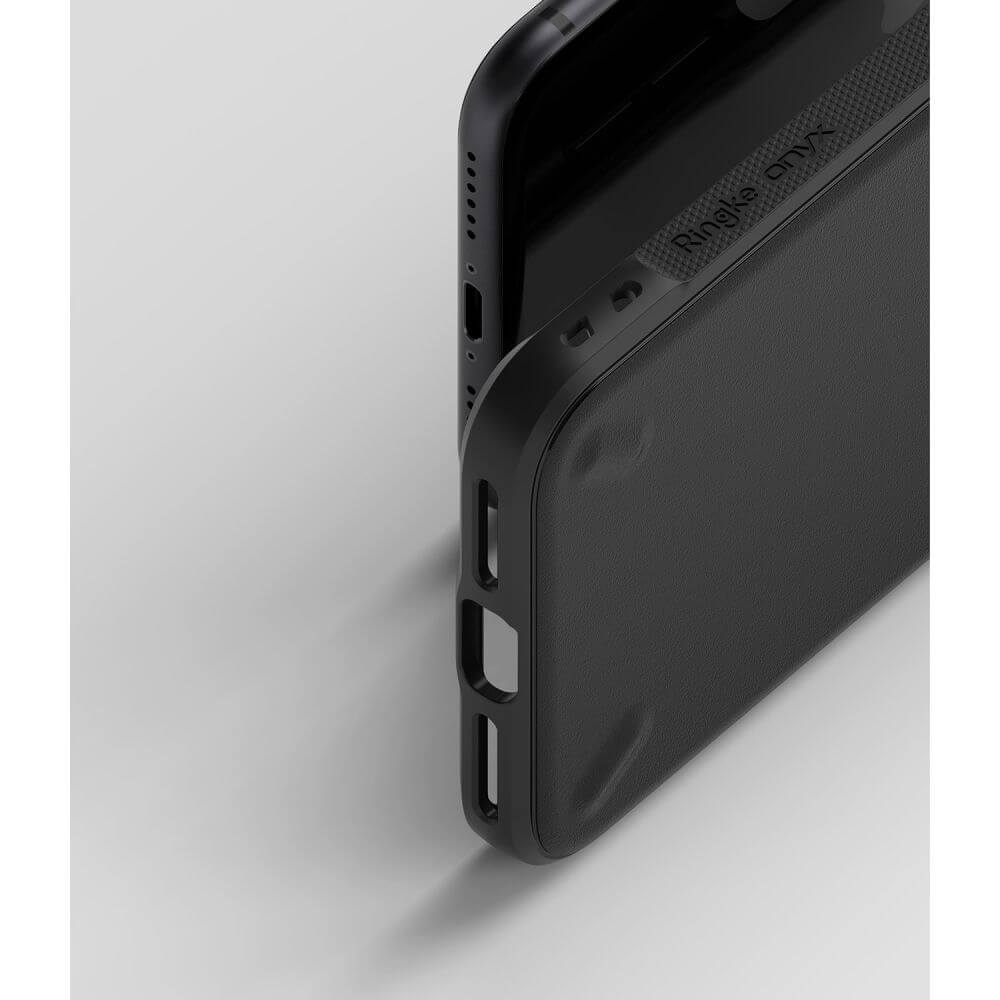 Противоударен Силиконов Калъф за iPhone SE 2022/2020 8/7, Ringke Onyx Case, Черен (6)