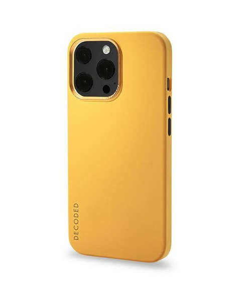 Magsafe Калъф за iPhone 13 Pro Max, Decoded Silicone Case, Жълт (3)