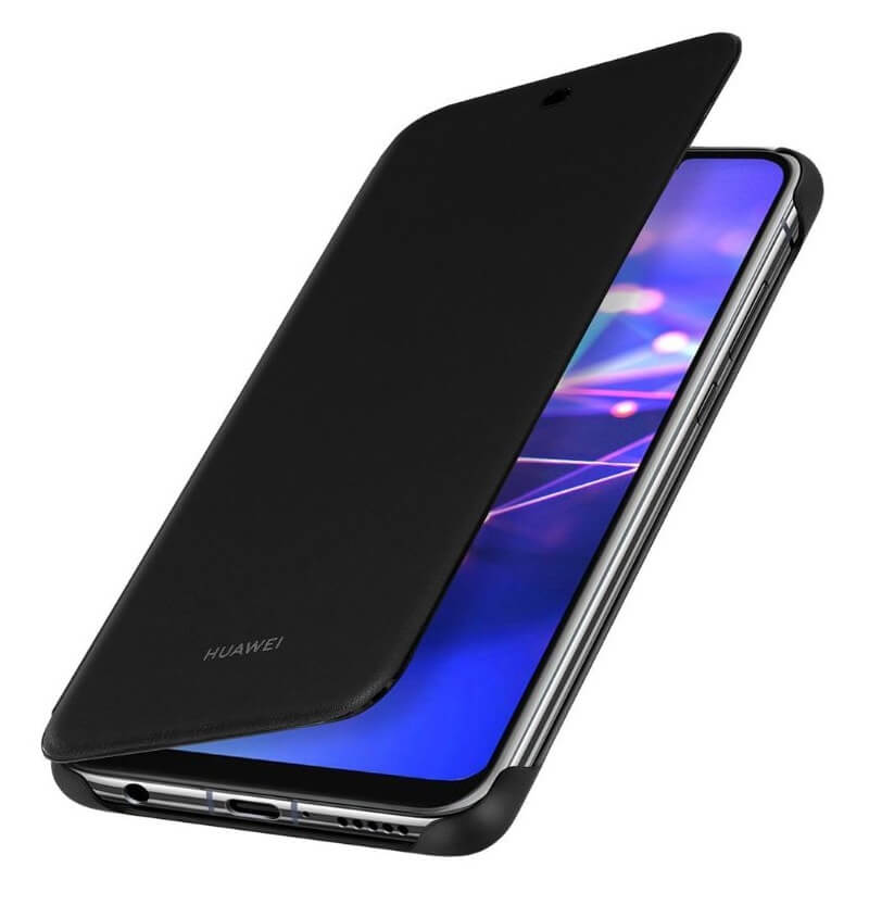 Оригинален Кожен Калъф за Huawei Mate 20 Lite Wallet Book Case, Черен (3)