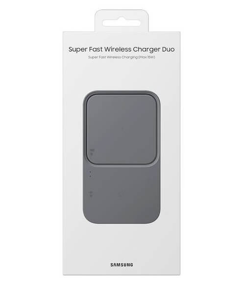 Безжично Зарядно за Samsung Wireless Charger Duo Pad EP-P5400BBE 15W, Черен (4)