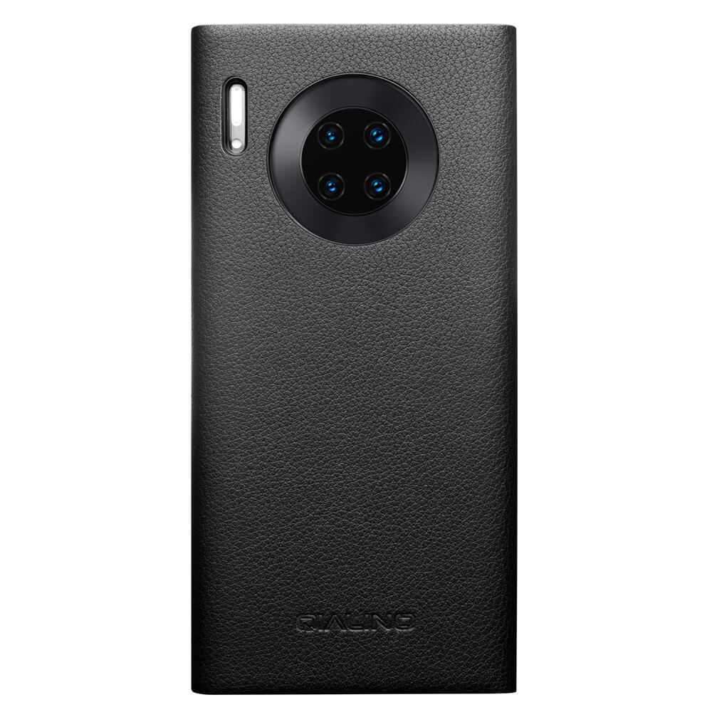 Активен Калъф за Huawei Mate 30 Pro, Qialino Smart Book Case, Черен (2)