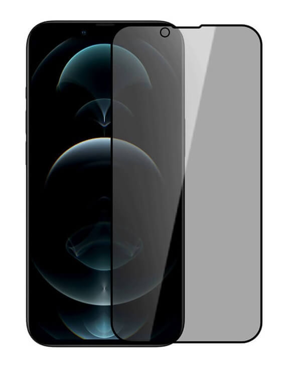 Privacy Стъклен Протектор за iPhone 13 Pro Max, Nillkin Glass, Черен (2)