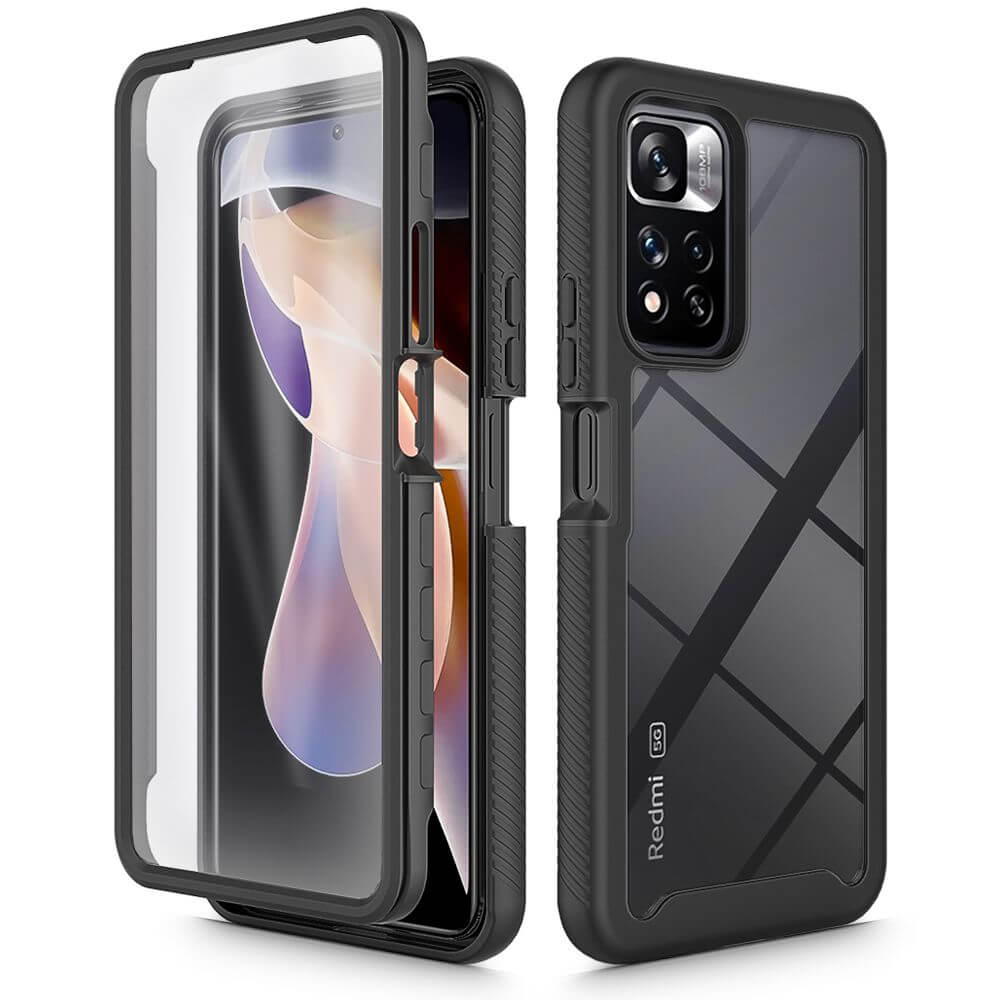 Цялостен Калъф за Xiaomi Redmi Note 11 Pro Plus, Tech-Protect Defense 360 Case, Черен
