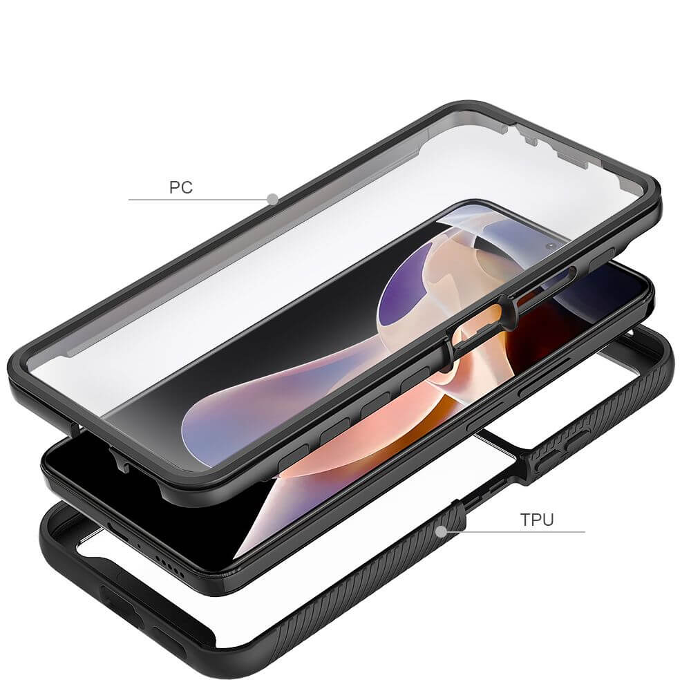 Цялостен Калъф за Xiaomi Redmi Note 11 Pro Plus, Tech-Protect Defense 360 Case, Черен (2)