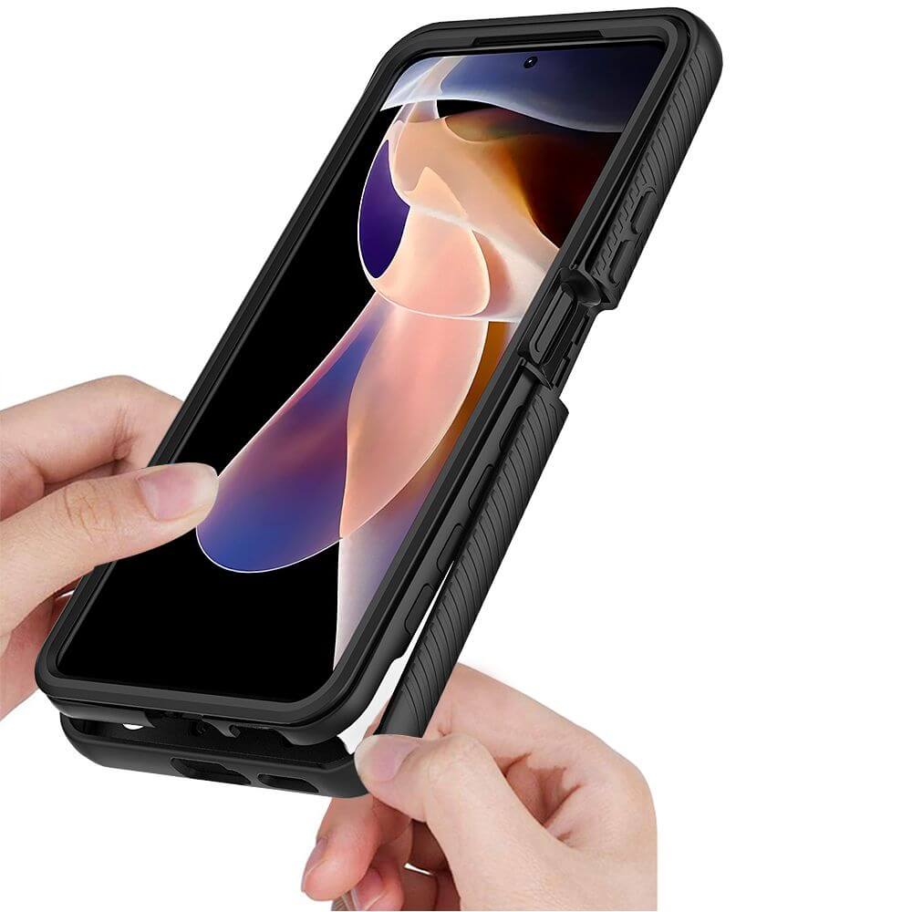 Цялостен Калъф за Xiaomi Redmi Note 11 Pro Plus, Tech-Protect Defense 360 Case, Черен (4)