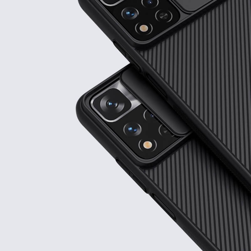 Калъф с Плъзгач за Камера за Xiaomi Redmi Note 11 Pro Plus, Nillkin CamShield Case, Черен (3)