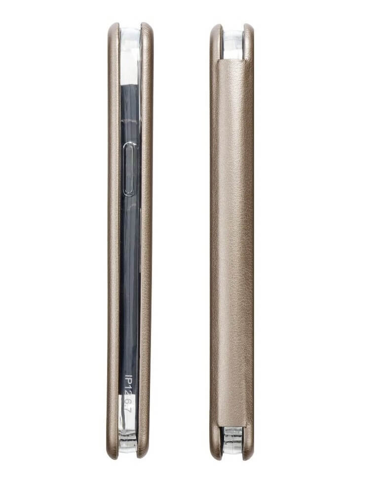 Кожен Калъф за Xiaomi Redmi Note 11 Pro, Forcell Elegance Book Case, Златист (5)