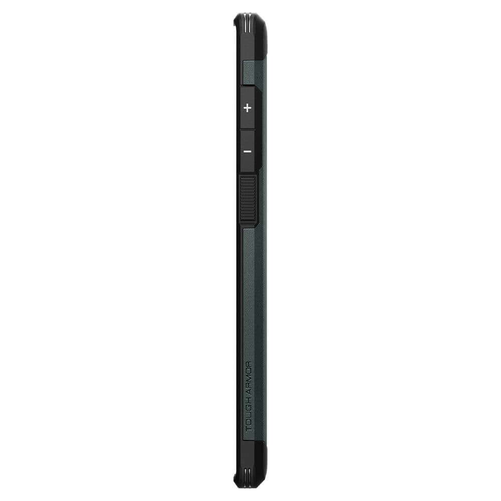 Противоударен Хибриден Калъф за Samsung S22 Ultra, Spigen Tough Armor Case, Зелен (6)