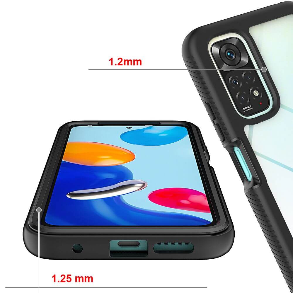 Цялостен Калъф за Xiaomi Redmi Note 11, Tech-Protect Defense 360 Case, Черен (3)