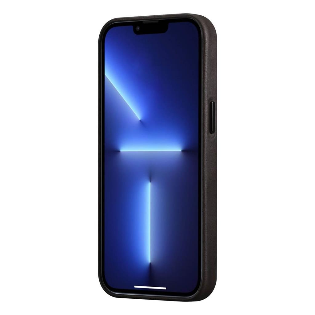 Magsafe Калъф от Естествена Кожа за iPhone 13 Pro, iCarer CH Leather Case, Кафяв (4)