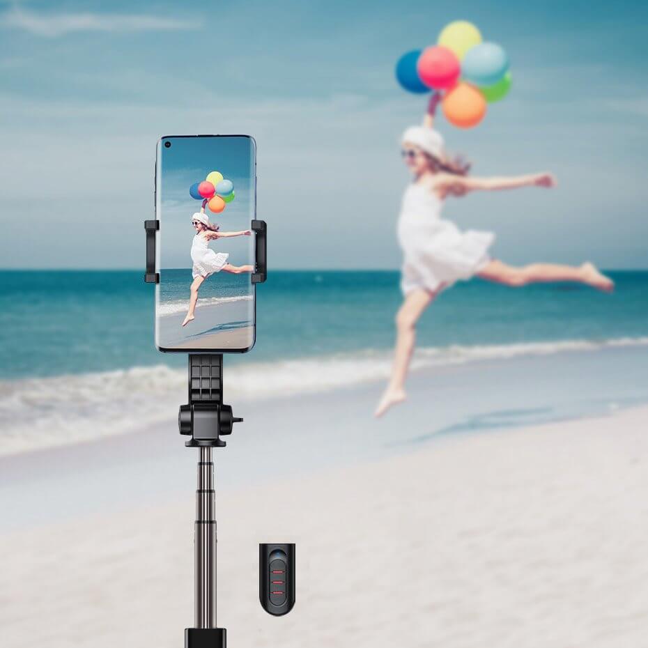Гимбал-Селфи Стик с Трипод, Baseus Gimbal Folding Stabilizer, Черен (7)