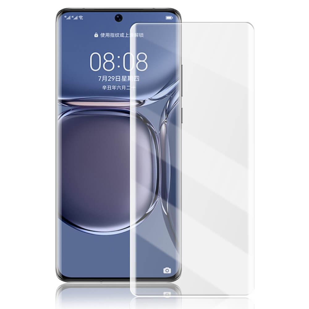 Стъклен Протектор с UV лепило за Huawei P50 Pro, Mocolo UV 5D Glass, Прозрачен