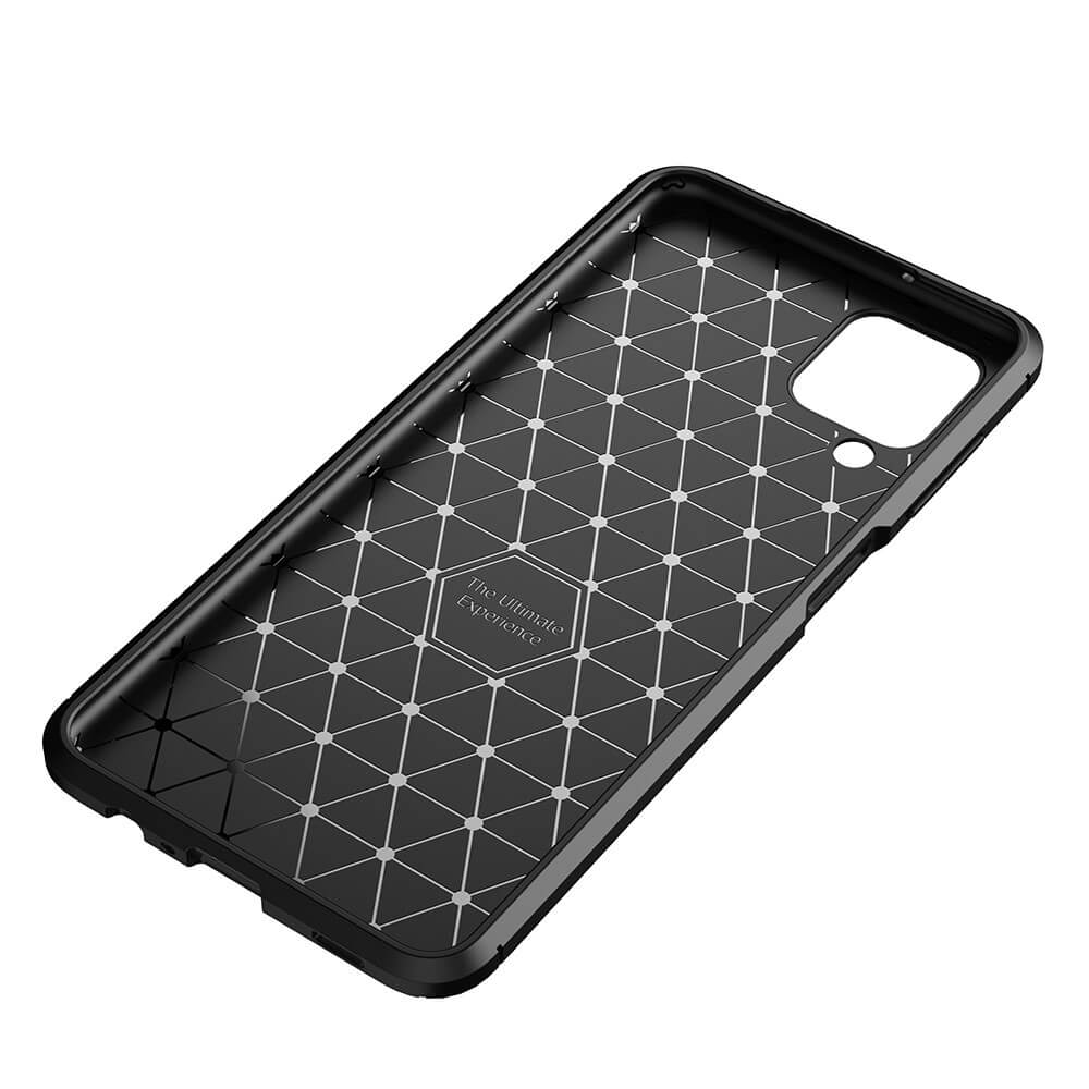 Силиконов Калъф за Samsung A12, New Carbon Case, Черен (6)