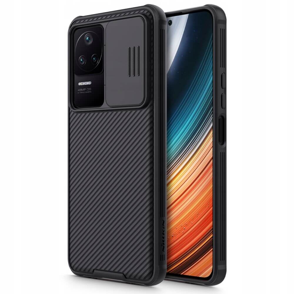 Калъф с Плъзгач за Камера за Xiaomi Poco F4, Nillkin CamShield Case, Черен