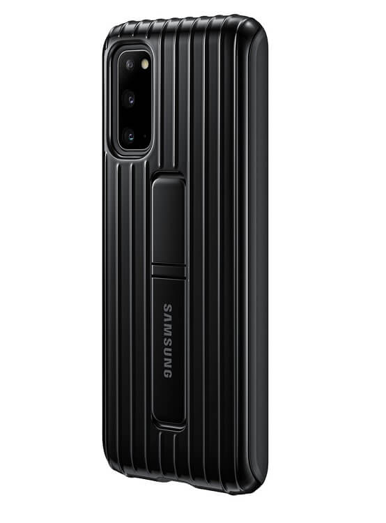 Оригинален Противоударен Калъф за Samsung S20 Plus Protective Standing Cover Case EF-RG985CBE, Черен (3)
