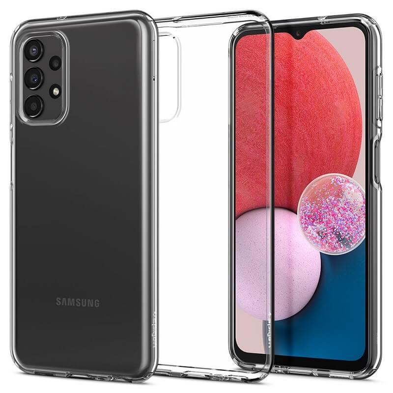 Противоударен Калъф за Samsung A13 4G, Spigen Liquid Crystal Case, Прозрачен (4)