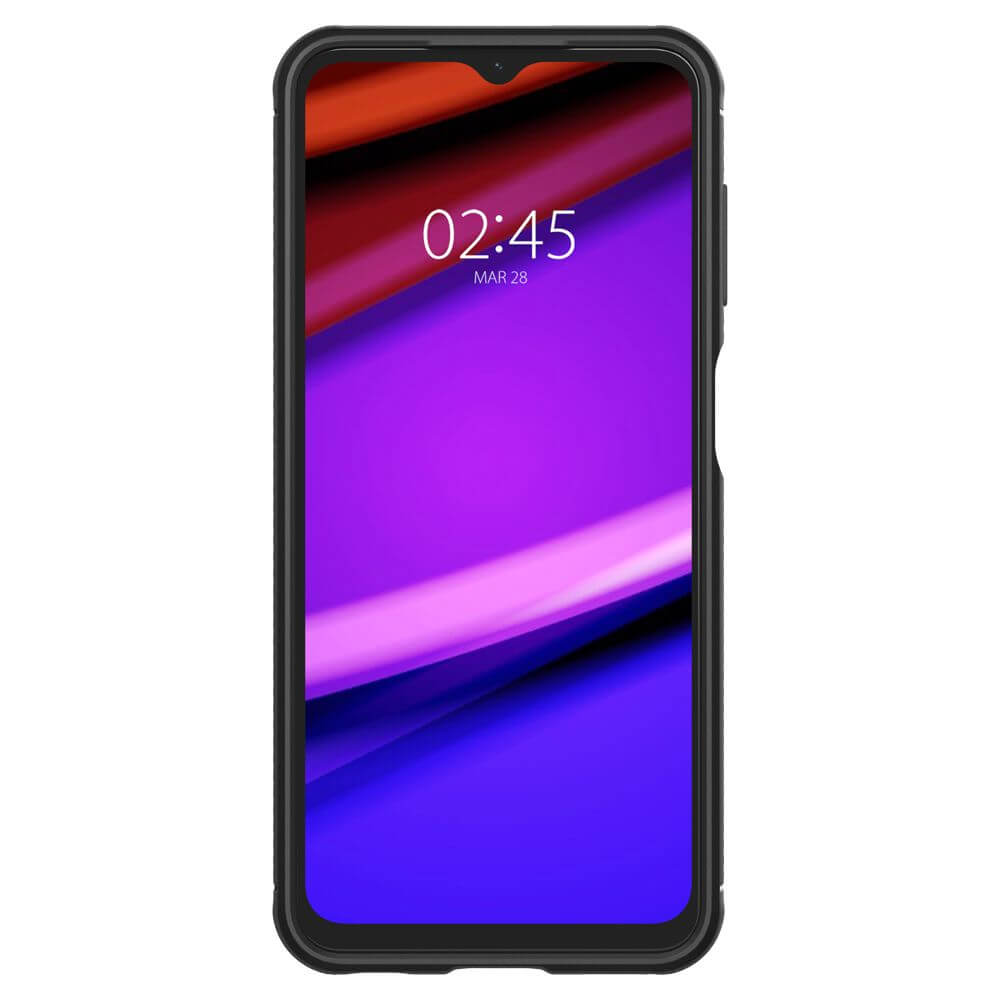 Противоударен Калъф за Samsung A13 4G, Spigen Rugged Armor Case, Черен (3)