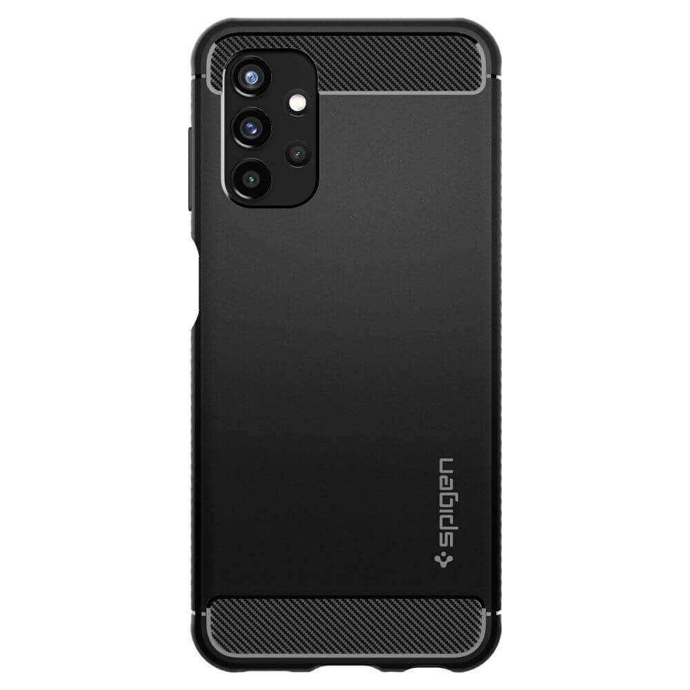 Противоударен Калъф за Samsung A13 4G, Spigen Rugged Armor Case, Черен
