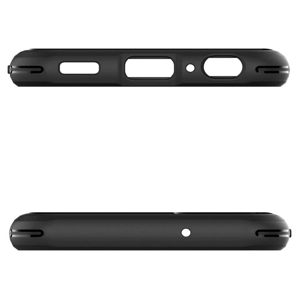 Противоударен Калъф за Samsung A13 4G, Spigen Rugged Armor Case, Черен (7)