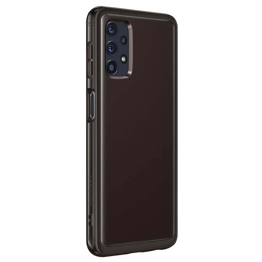 Оригинален Силиконов Калъф за Samsung A32 5G, Soft Clear Cover Case EF-QA326TBEGEU, Черен (3)