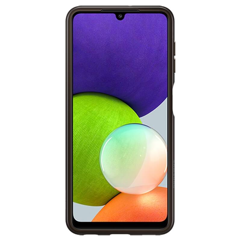 Оригинален Силиконов Калъф за Samsung A22 4G, Soft Clear Cover Case EF-QA225TBEGEU, Черен (4)