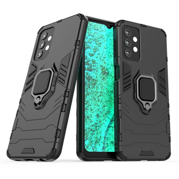 Калъф с Пръстен-Стойка за Samsung A13 5G, Kickstand Armor Case, Черен (2)
