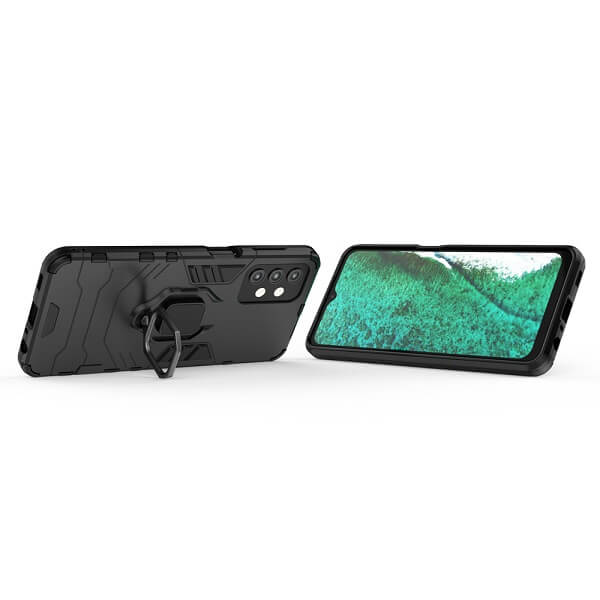Калъф с Пръстен-Стойка за Samsung A13 5G, Kickstand Armor Case, Черен (3)