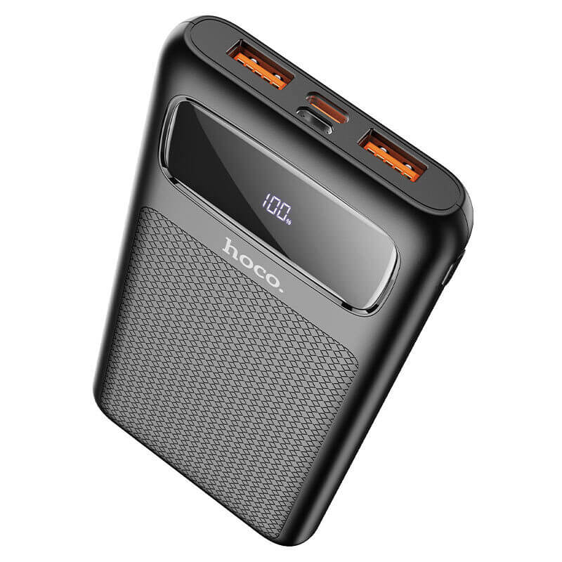 Външна Батерия с Бързо Зареждане, Hoco J81 Power Bank 20W PD 10000 mAh, Черен (2)